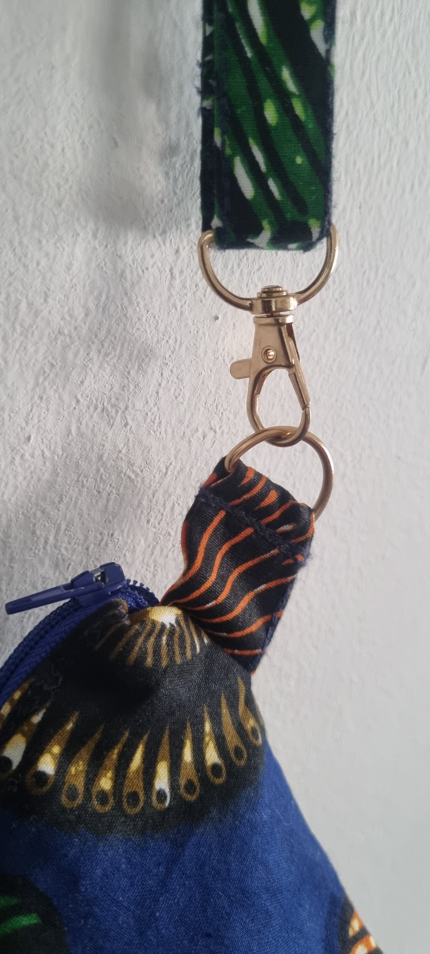 African, Ankara, Dutch Wax, 100% Cotton Fabric, Zipped, Shoulder Bag