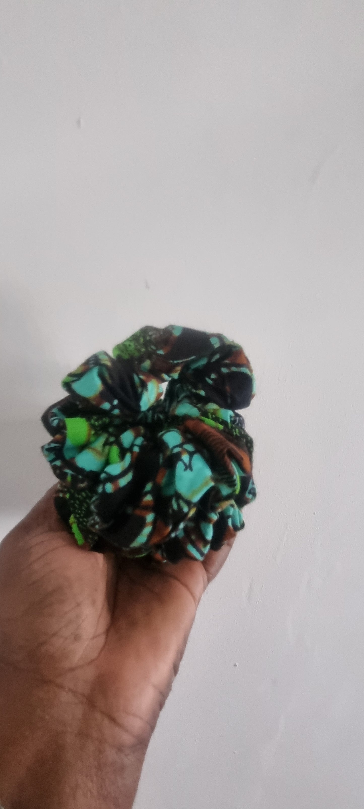 African Fabric Scrunchies - Set of two