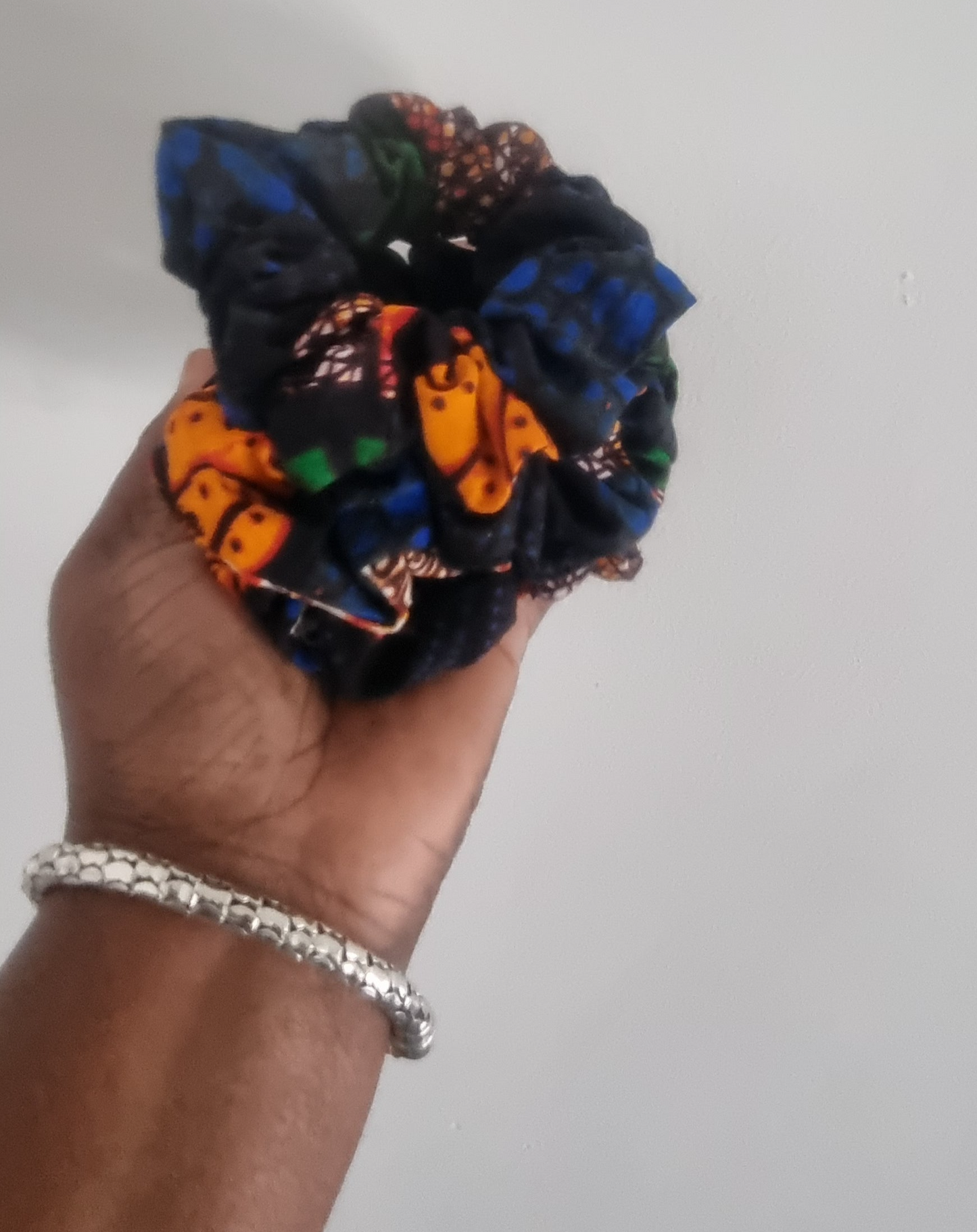 African Fabric Scrunchies - Set of two