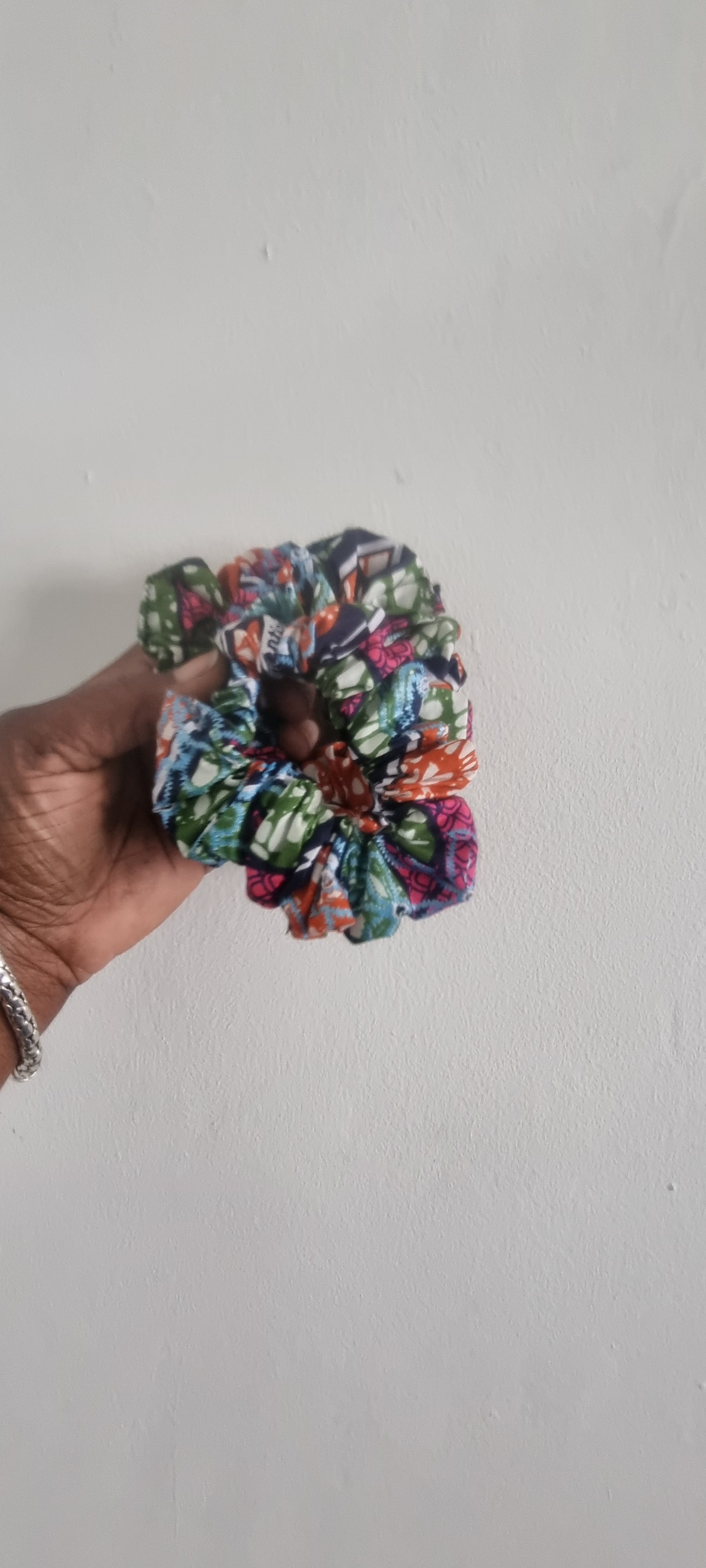 African Fabric Scrunchies - Set of two